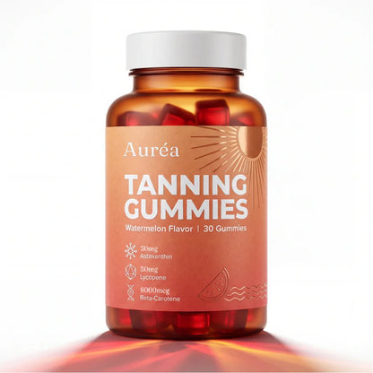 Two jars of Auréa Tanning Gummies, Buy 1 Get 1 Free bundle